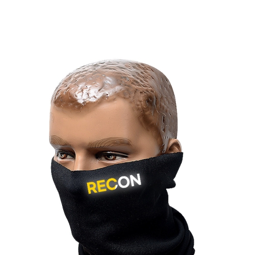 옐로우 RECON 검정색 반사 넥워머