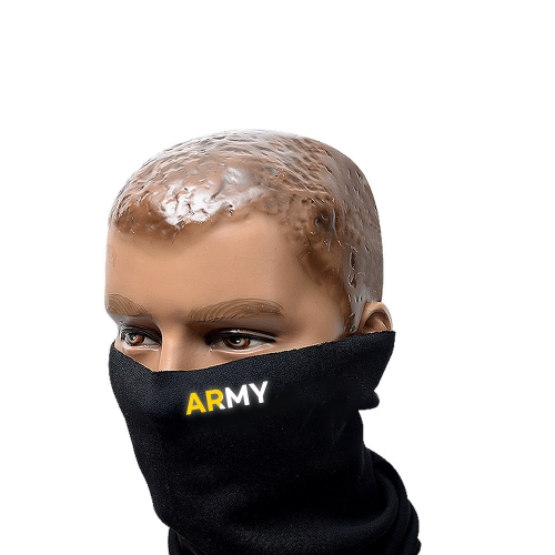 옐로우ARMY 검정색 반사 넥워머