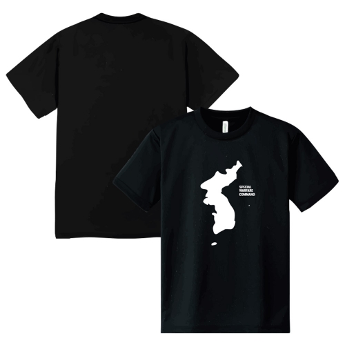 밀리터리 한국 지도 특전사 컬러 반팔 티셔츠