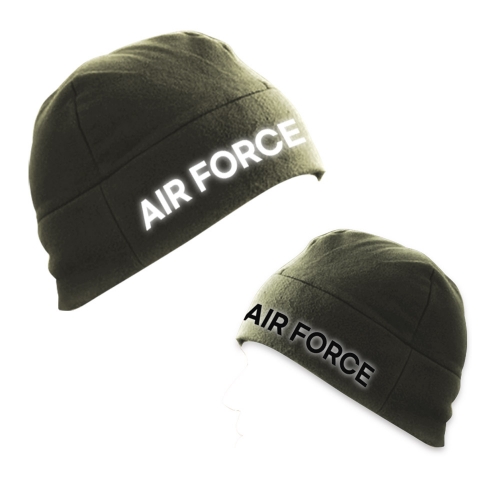 AIR FORCE 검정색 반사 카키 숏비니