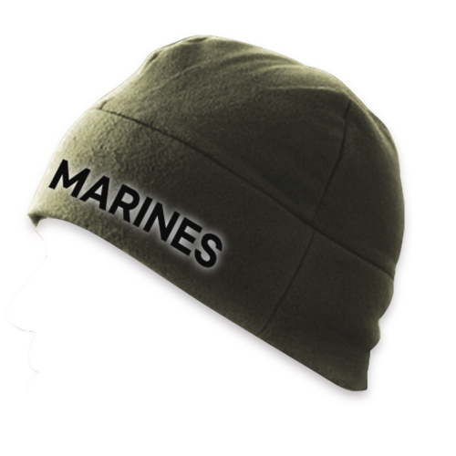 MARINES 검정색 반사 카키 숏비니