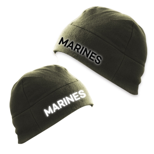 MARINES 검정색 반사 카키 숏비니