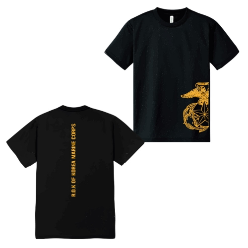 밀리터리 반프린팅 마크 해병대 컬러 반팔 티셔츠