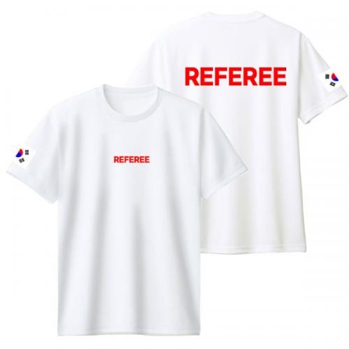 REFEREE 레프리(심판) 레터링 반팔 라운드 티셔츠