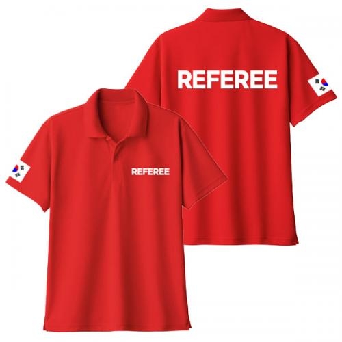 REFEREE 레프리(심판) 레터링 반팔 카라 티셔츠