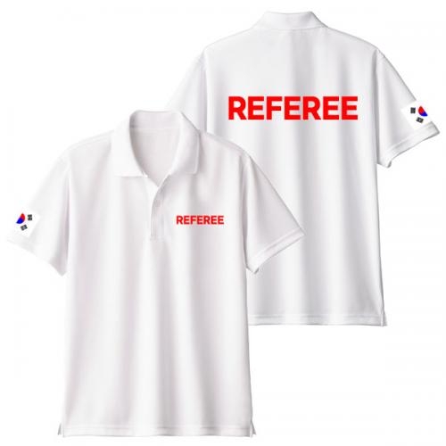 REFEREE 레프리(심판) 레터링 반팔 카라 티셔츠