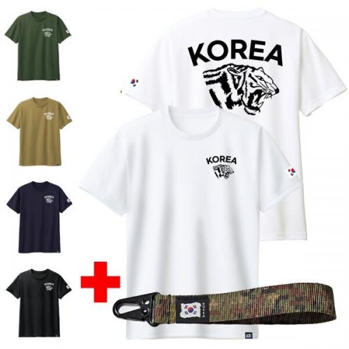 KOREA 707 백호 기능성 쿨 드라이 밀리터리 반팔 쿨론 티셔츠