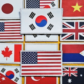 세계국기 국기플래그 나라국기 패치 특대형 10x6cm