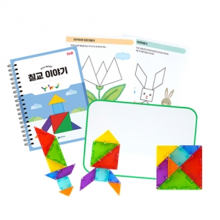 3D입체칠교놀이(6면자석도형+보드판+워크북)
