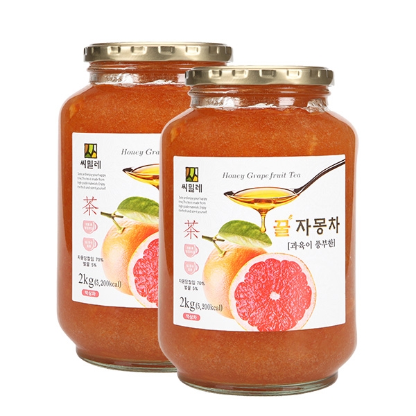 씨밀레 꿀자몽차 2kg 2개세트