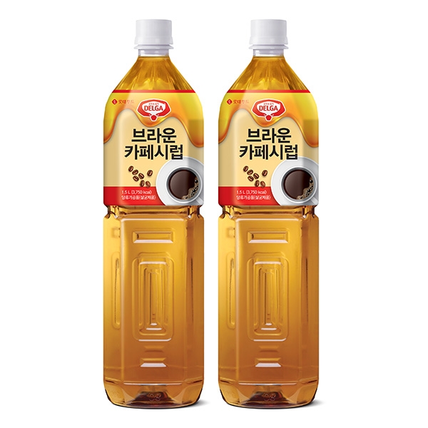 롯데 브라운 카페시럽 1.5L 2개세트