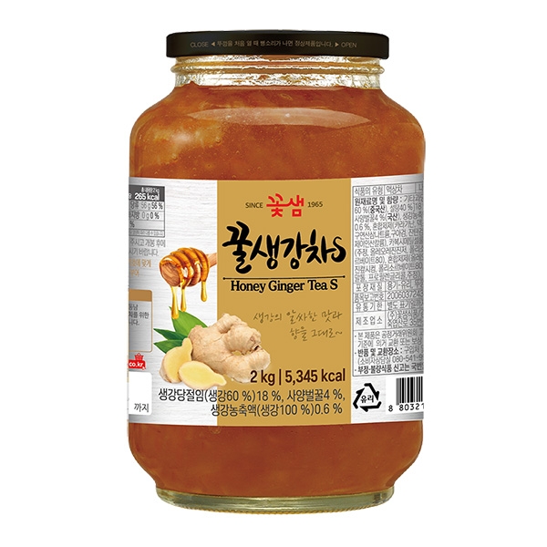 꽃샘 생강차S 2kg 1박스 6개