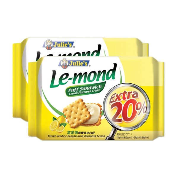 줄리스 르몽드 레몬맛 샌드위치 170g 2개세트