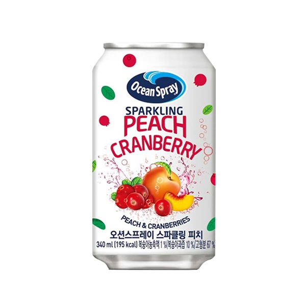 오션스프레이 스파클링 피치쥬스 340ml