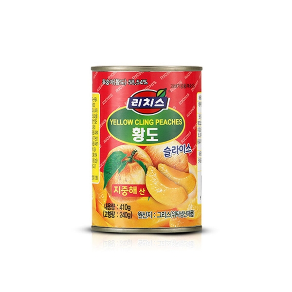 동서 리치스 황도 슬라이스 410g