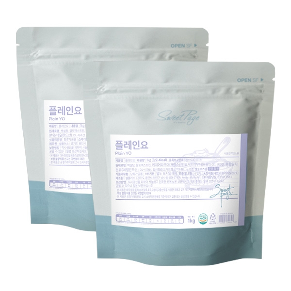 스위트페이지 플레인요 파우더 1kg 2개세트