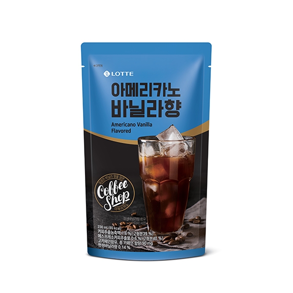 롯데푸드 바닐라향 아메리카노 230ml 1곽 10개입