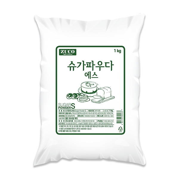 쥬코 슈가파우더 S 1kg 1박스 20개