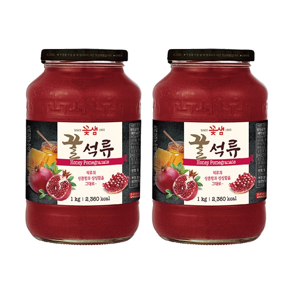 꽃샘 꿀석류차 1kg 2개세트