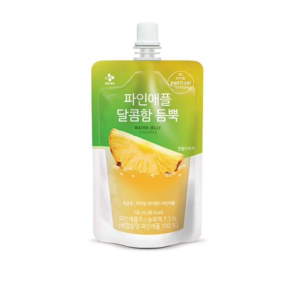 CJ 쁘띠첼 달콤함듬뿍 워터젤리 130ml 파인애플