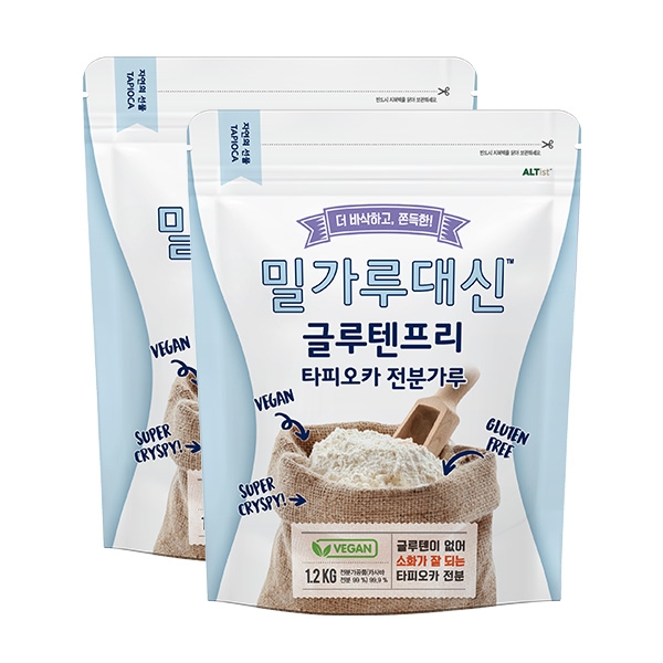 밀가루대신 타피오카가루 1.2kg 2개세트