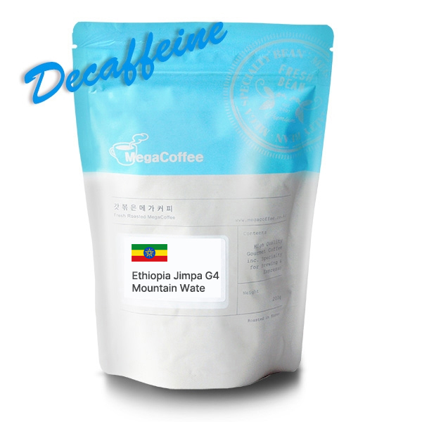 디카페인 갓볶은메가커피 에티오피아 짐마 G4 마운틴워터 200g