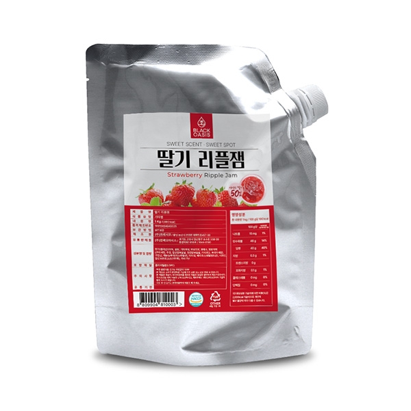 블랙오아시스 딸기 리플잼 1kg