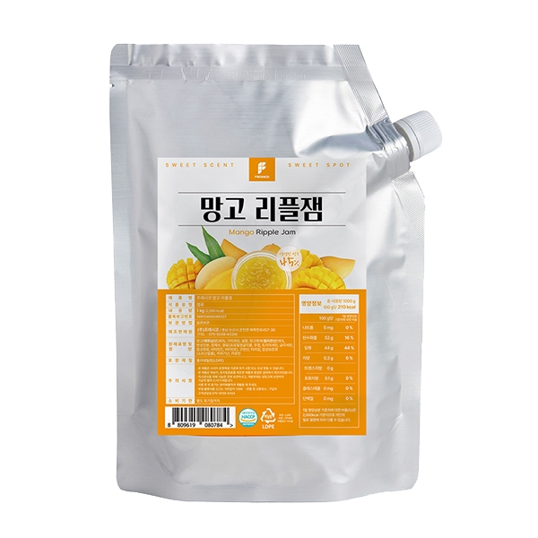 프레시코 망고 리플잼 1kg 1박스 6개