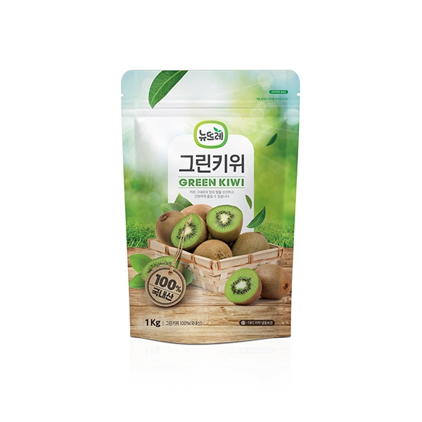 뉴뜨레 냉동 그린키위홀 국산 1kg 10개세트