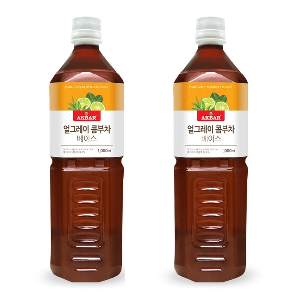 아크바 얼그레이 콤부차 베이스 1000ml 2개세트