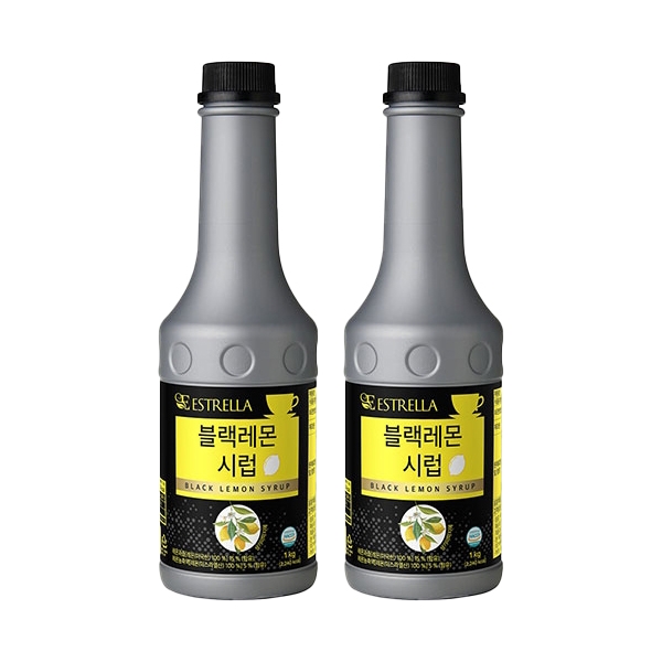 카페 에스트렐라 블랙레몬 시럽 1kg 2개세트