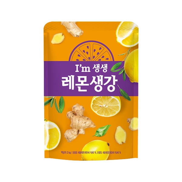 녹차원 아임생생 레몬생강 2kg