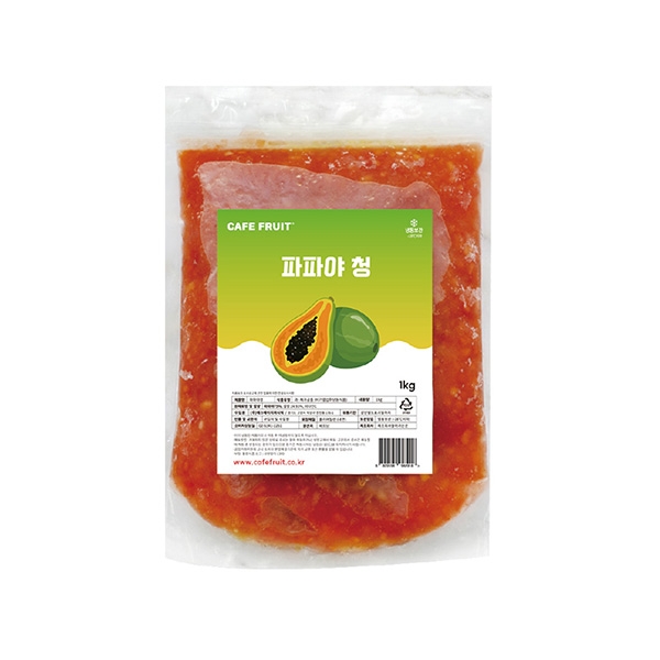 카페프룻 과육이살아있는 파파야청 1kg