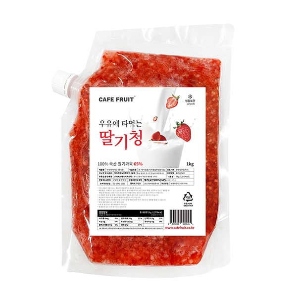 카페프룻 우유에타먹는딸기청 1kg