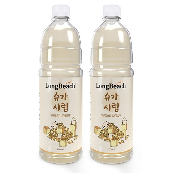 롱비치 카페 설탕시럽 1L 2개세트