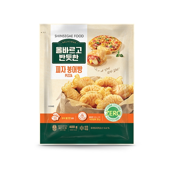 올바르고반듯한 피자 붕어빵  400g 3개