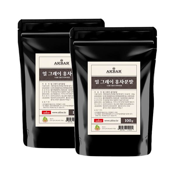 아크바 얼그레이 홍차분말 100g 2개세트