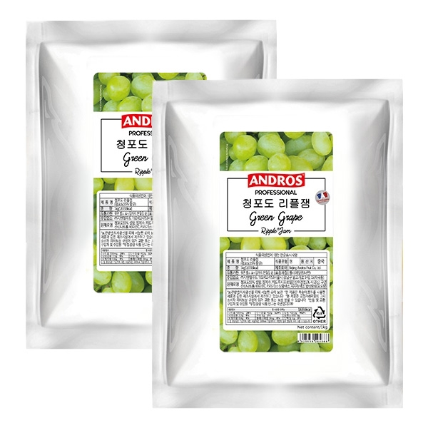 앤드로스 청포도 리플잼 1kg 2개세트