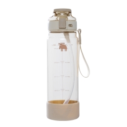 [업체발송] L00100136 MOZ 스웨덴 원터치 더블락 휴대용 스포츠 트라이탄 보틀 물병 900ml - 오트밀베이지