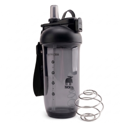 [업체발송] L00100178 MOZ스웨덴 316스텐볼 트라이탄 빨대 쉐이커 다이어트 보틀 750ml - 매트블랙