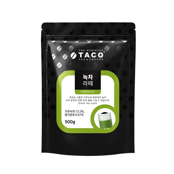 타코 녹차라떼 500g