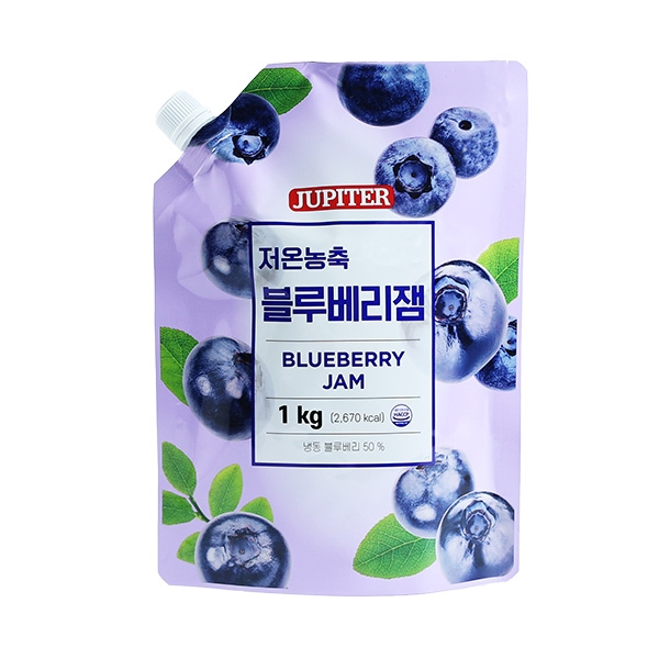 쥬피터 저온농축 블루베리 잼 1kg