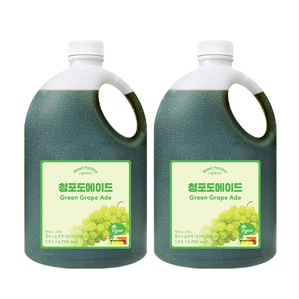 서울팩토리 청포도에이드 1.5L 2개세트