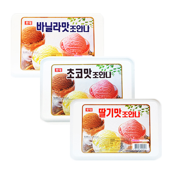 롯데 조안나 아이스크림 5L 3종 5개세트