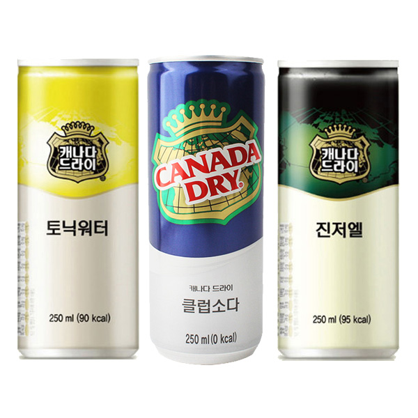 캐나다드라이 3종 혼합선택 250ml 1박스 30개