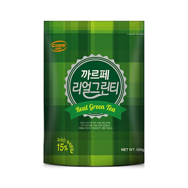 까르페 리얼 그린티 파우더 500g 1박스 12개