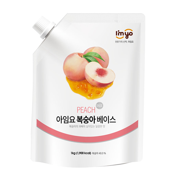 아임요 과일 베이스 복숭아 1kg 3개세트