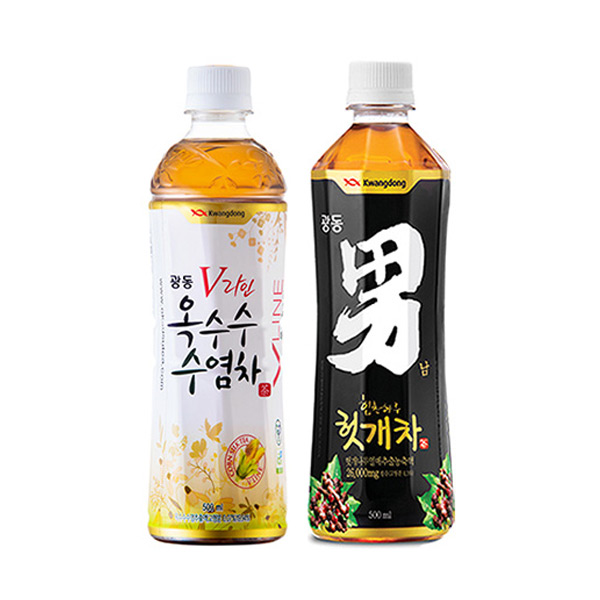 광동 옥수수수염차 헛개차 500ml 혼합선택 1박스 20개