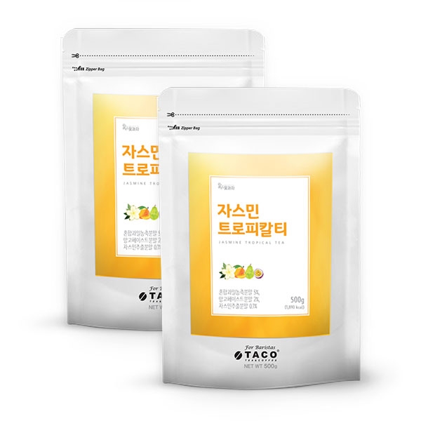 타코 꽃과차 자스민 트로피칼티 파우더 500g 2개세트