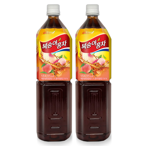 담터 복숭아홍차 1.5L PET 2개세트